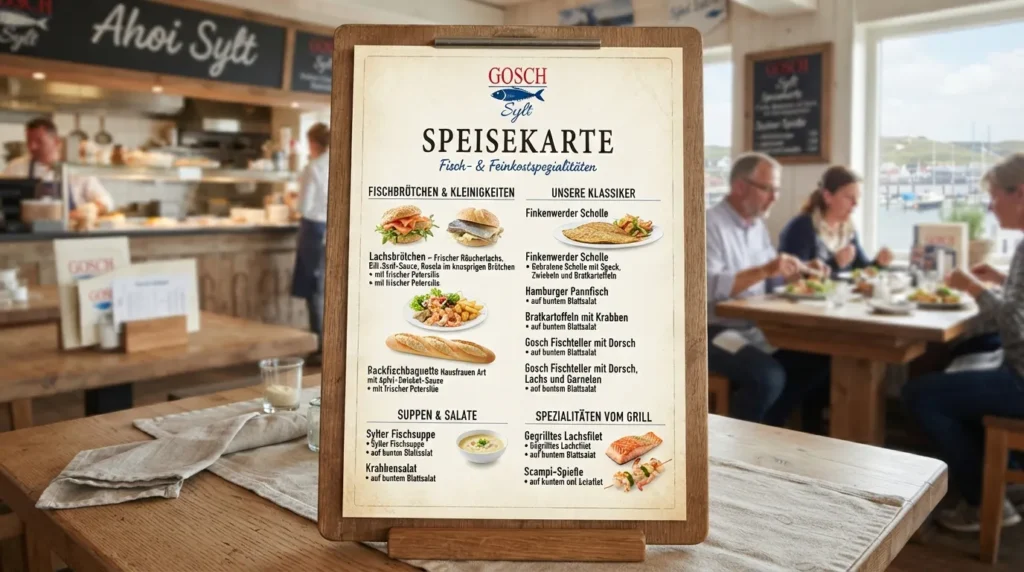 gosch speisekarte preise deutschland